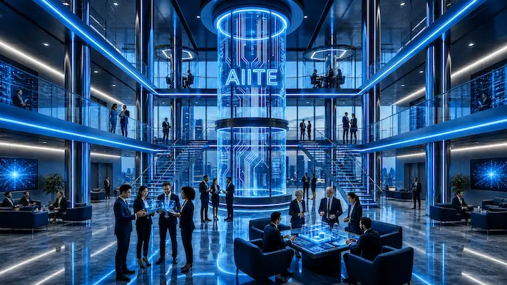 AIITE members and professionals collaborating at the Institute