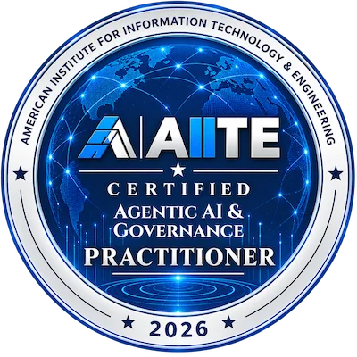 AIITE Certified Agentic AI & Governance Practitioner seal